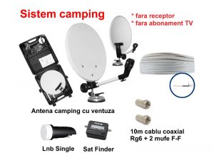 Sistem TV Satelit camping fara receptor