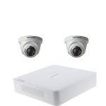 Sistem supraveghere video 2 camere de interior/exterior Hikvision